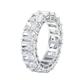 Stfery Ring Promise for Women 18K 0.3ct Radiant Shape White Moissanite Promise Rings White Gold