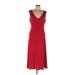 Moda International Casual Dress - Midi: Red Dresses - Women's Size Large