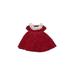 Janie and Jack Special Occasion Dress: Burgundy Solid Skirts & Dresses - Size 0-3 Month
