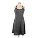 MPG Active Dress - A-Line: Gray Marled Activewear - Women's Size Large