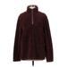 True Grit Fleece Jacket: Burgundy Jackets & Outerwear - Women's Size Medium