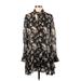 Zara Casual Dress - DropWaist: Black Floral Dresses - Women's Size X-Small