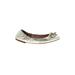 Tory Burch Flats: Silver Shoes - Women's Size 8 - Round Toe