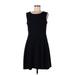 Shoshanna Casual Dress - Shift: Black Solid Dresses - Women's Size 10