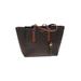 MICHAEL Michael Kors Leather Satchel: Brown Bags