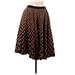 Free People Casual Midi Skirt Midi: Brown Bottoms - Women's Size 4