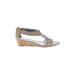 Alfani Wedges: Silver Shoes - Women's Size 6 1/2 - Open Toe