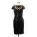 Tadashi Shoji Cocktail Dress: Black Dresses - New - Women's Size 10