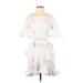 Fame And Partners Casual Dress: White Dresses - New - Women's Size 0