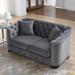 American Style 59'' Oversized Velvet Tufted Upholstered Loveseat for Living Room Sofa-Deep Seating,Nailheads Desige
