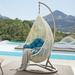 RARLON Hanging Chair Home Room Swing Chair w/ Stand | 78.74 H x 39.37 W x 39.37 D in | Wayfair 01ZJ165A8SU8R8NB