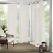 Latitude Run® Jarret Solid Room Darkening Indoor/Outdoor Tab Top Single Curtain Panel Polyester in White | 108 H in | Wayfair