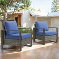 Latitude Run® Suilmann Outdoor Lounge Chair in Gray | 29 H x 29 W x 29 D in | Wayfair 17C94A4ABC074D8697C0F43588744B81