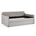 Wildon Home® Nakada Daybed Upholstered/Linen in Brown | 28 H x 59 W x 80.5 D in | Wayfair 4E5CE9AA74ED45DAB5A08543D59C763E