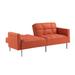 Latitude Run® Convertible Folding Futon Couch Modern Loveseat Sofa Bed w/ Adjustable Backrest Scratch/Tear Resistant/Cotton | Wayfair