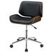 Brayden Studio® Davinna Task Chair Upholstered in Black/Brown | 22.5 W x 23.5 D in | Wayfair C0721054DDA14CAFB3C8C32C57EFE88C