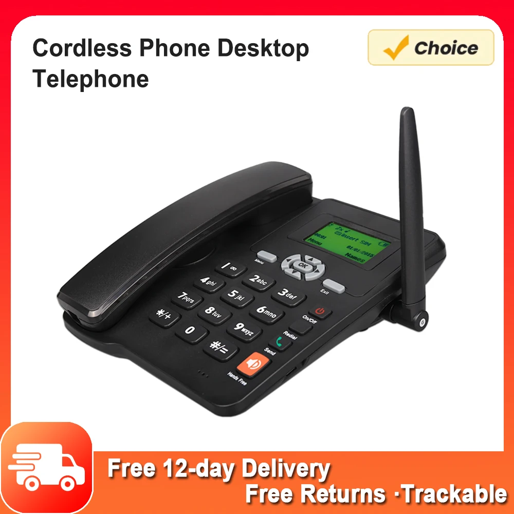 Unterstützung für Desktop-Telefone für schnur lose Telefone gsm 850/900/1800/1900MHz Dual-SIM-Karte 2g festes Mobiltelefon mit Antennen radio Image