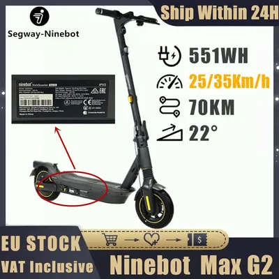 NINEBOT-Trottinette Électrique Segway Max NipElectric Scooter avec Vitesse de 35 km/h NORRange