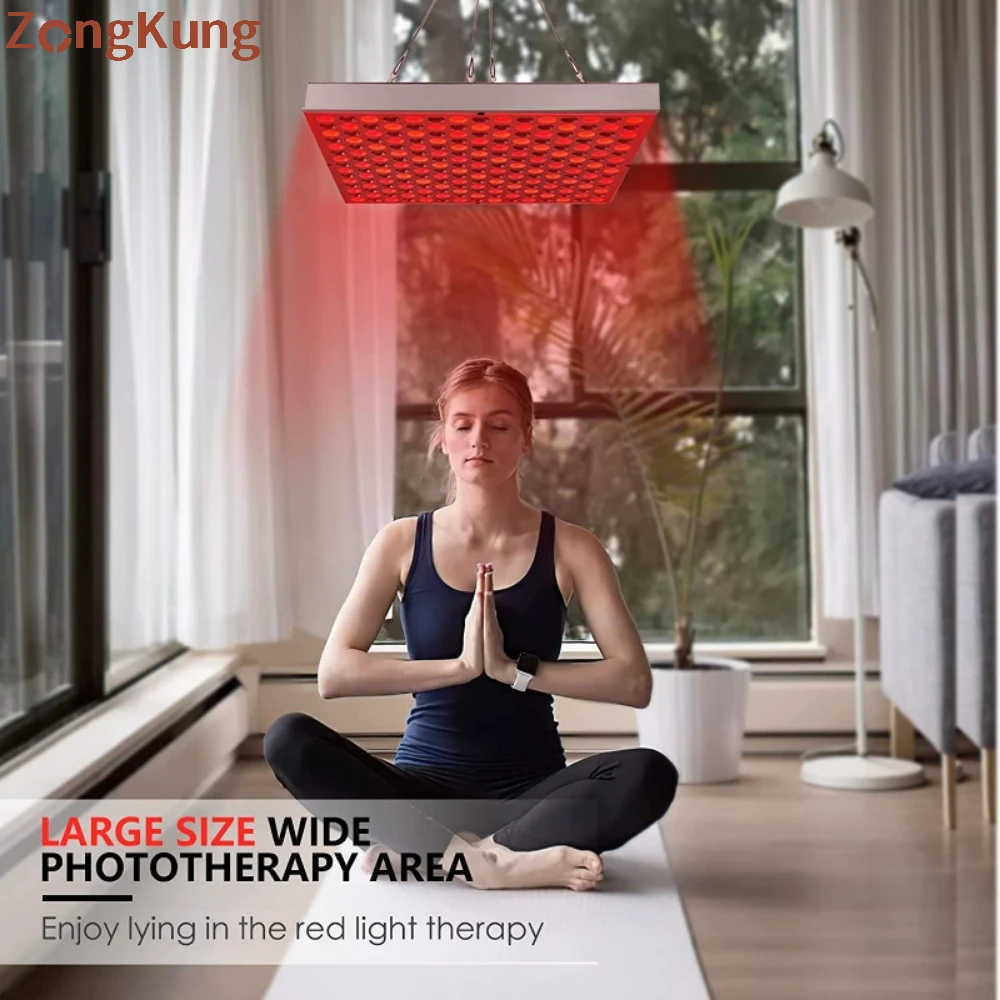 225 LED Rotlicht 660nm Nah infrarot 850nm therapeut ische Platten zur Schmerz linderung, Durchblutung und kosmetischen Behandlung des Körpers Image