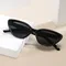 Vintage Cat Eye Dreieck Niet Design Sonnenbrille kleine Sonnenbrille uv400 Streetwear Trend Brillen Sonnenbrillen weibliche Brille