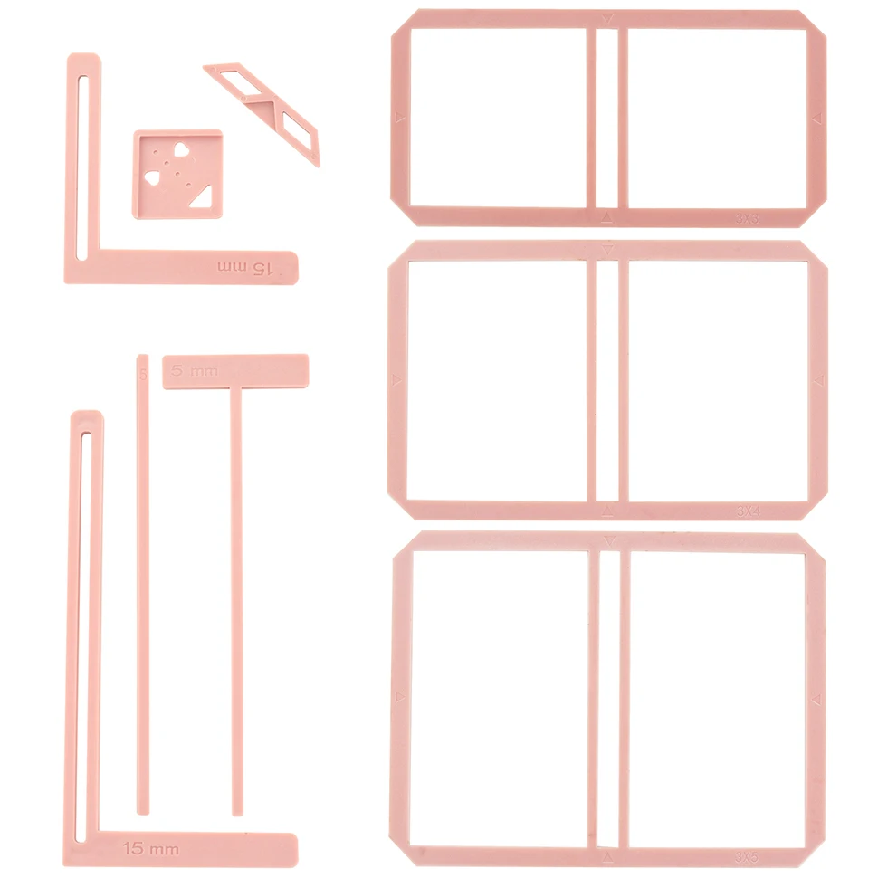 Kit de reliure de livres pour scrapbooking, 9 pièces, cahier de démarrage pour débutant, bricolage artisanal, règles de reliure complètes, modèles couverture en plastique