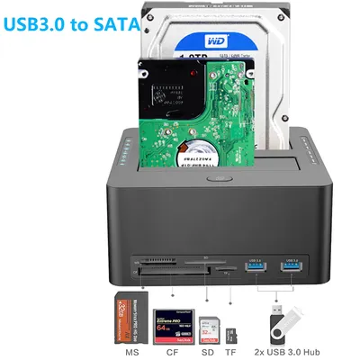 HDD-Docking station für Sata SSD externes 2 5 2 5-Zoll-Festplattenlaufwerk für