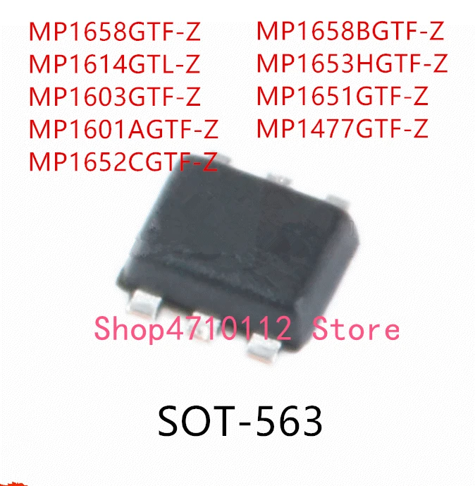 10PCS MP1658GTF-Z MP1614GTL-Z MP1603GTF-Z MP1601AGTF-Z MP1652CGTF-Z MP1658BGTF-Z MP1653HGTF-Z MP1651GTF-Z MP1477GTF-Z IC Image