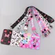 Mickey Mouse Disney Cartoon Pvc Card Cover Neck Strap Lanyards ID Badge Card Holder Keychain Phone