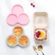 Air Fryer Egg Mold Round Shape Eggs Mold 3 Cavity Non-Stick Silicone Air Fryer Egg Pan Egg Steamer