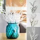 Dried Tree Artificial Plant Simulation Peacock Coral Branch Plastic Flowers DIY Antler Headband