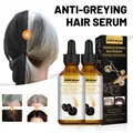 30ml Anti-Greying Hair Serum Ganoderma Nutrient Natural Darkening Serum Anti Greying Hair Serum for