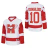 Maglie da hockey su ghiaccio USA Mustangs 10 Youngblood Hamilton jersey sport Comfort abbigliamento