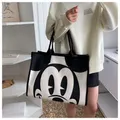 Disney Mickey Women's Shoulder Bags Luxury Brand Cartoon Women's Bag Large Capacity Fashion Tote Bag
