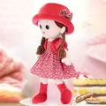 35cm Baby Girl Rag Doll With Removeable Hat Skirt Sweetheart Rag Doll Cozy Cuddle Soft Baby Doll