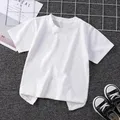 Wednesday Addams Kids T Shirts Cotton T-Shirt Cartoon Letter Print T-Shirts Child Casual Sporty