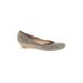 Matt Bernson Flats: Ballet Wedge Casual Gold Shoes - Women's Size 8 1/2 - Round Toe