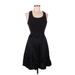 Express Jeans Casual Dress - Fit & Flare: Black Dresses - Women's Size 7