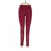 Victoria Sport Active Pants - Mid/Reg Rise: Burgundy Activewear - Women's Size Medium