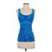 lucy Active Tank Top: Blue Activewear - Women's Size X-Small