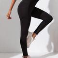 Women's Activewear: Black High Waist Crop Pants With Side Pocket - Slimming & Stretchy Yoga Leggings