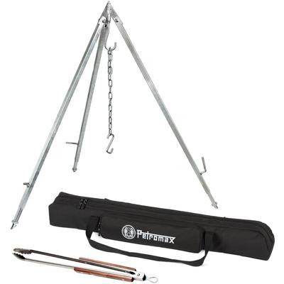 Petromax - Dreibein Set mit Kette & Haken Transporttasche und Grillzange - silber Image