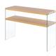 Console Verre Bois clair