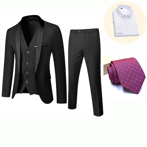 Retro Vintage Rokoko Barock Anzüge Blazer Gentleman Kostüm Herren Maskerade Party / Abend Junggesellinnenabschiedsparty Erwachsene Mantel Hose Image