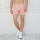 Men's Summer Shorts Work Shorts Casual Shorts Button Pocket Plain Comfort Breathable Short Holiday Vacation Beach 100% Cotton Fashion Casual White Pink