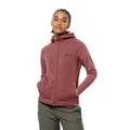 Jack Wolfskin Damen WALDSEE Hooded JKT W Fleecejacke, Apple Butter, XXL