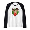 Rentier Shirt für Weihnachten - Rudolph Rentier Raglan