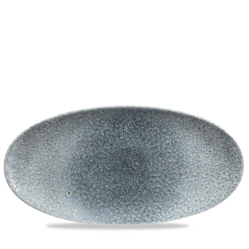 Churchill 6 x Platte Chefs oval 34,7x17,3cm RAKU Topaz blue Image