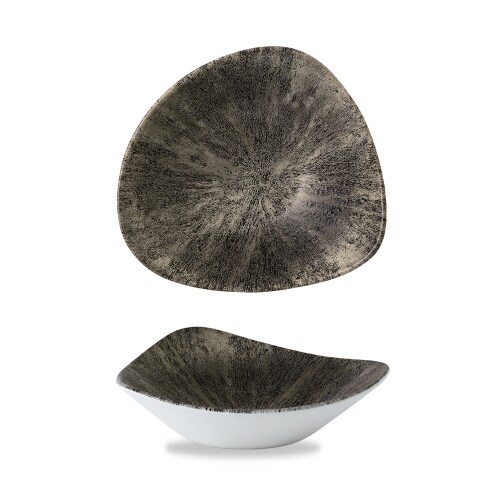 Churchill 12 x Schale dreieckig 23,5cm STUDIO PRINTS STONE black Image