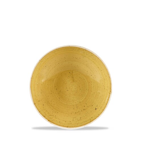Churchill 12 x Teller tief coup 18,2cm STONECAST mustard seed yellow Image