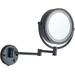 Lighted Makeup Mirror Wall Mounted with LED Lighted 3 Tones LED Lights. Oil Rubbed Bronze 10x Magnification Double Sided 9-inch Plug Powered